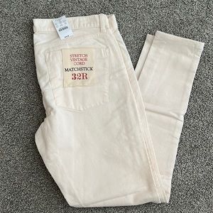 JCREW MATCHSTICK VINTAGE CORD